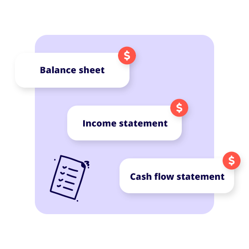 example image of a financial statement in Australia