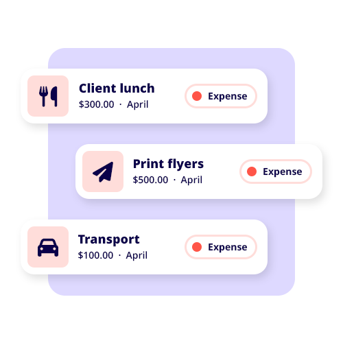 Track expenses and monitor expense claims