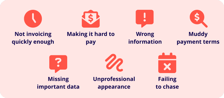 Invoicing Mistakes Invoicing mistakes to avoid