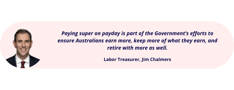 Jim Chalmers Quote Jim chalmers Payday Super justification