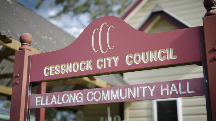 Ellalong community hall close up