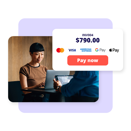 accept card payments form mastercard, visa or american express