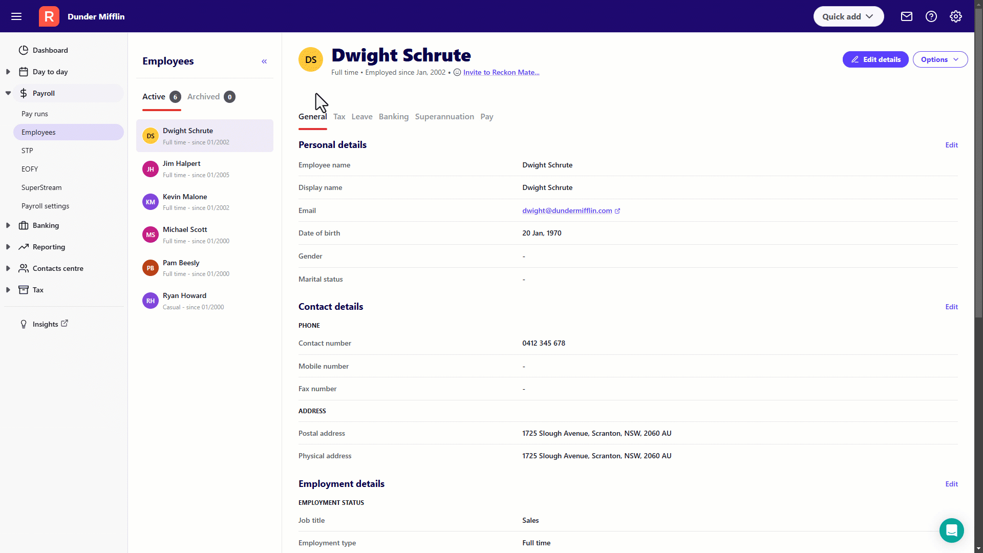 in product demonstration of customisable billing