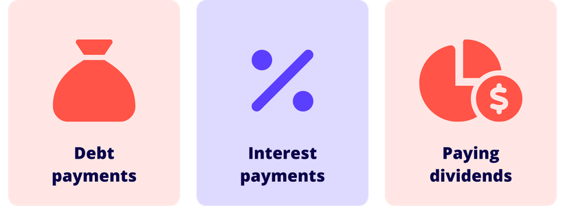 Debt Interest Dividend Payments dept interest & dividend payments