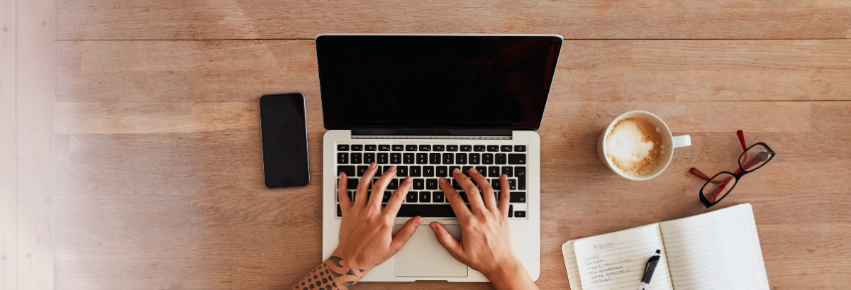 Gross Revenue Vs Cash Flow Person at computer working