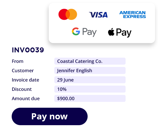 Accept online card payments