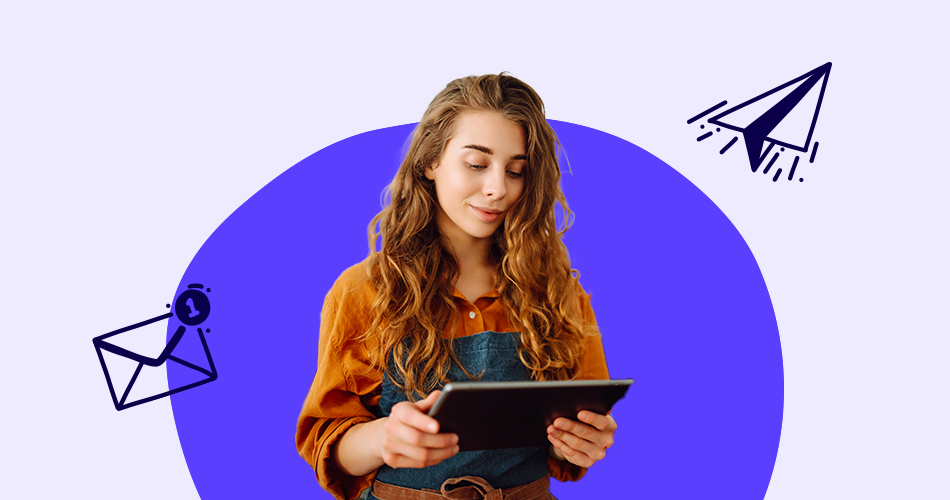 Woman with tablet