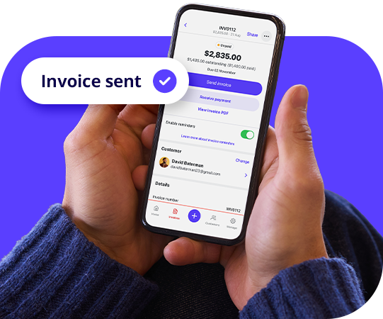 Send invoices on the go