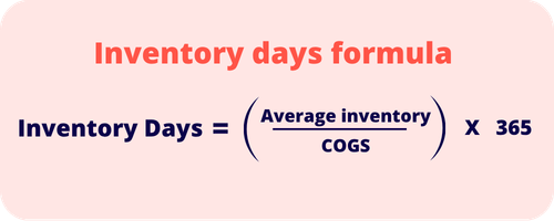 Inventory Days Formula Inventory days formula
