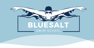 Bluesalt Logo Logo banner in dance studio