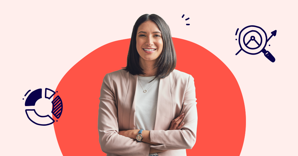 business woman arms folded