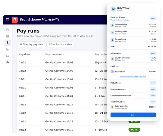 Track Leave Who knew your cashflow could look so good. In real-time too! Gain immediate clarity over your net business. Take control by keeping track of receipts, payments and GST. Watch your net position change real-time.