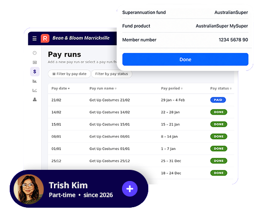 Who knew your cashflow could look so good. In real-time too! Gain immediate clarity over your net business. Take control by keeping track of receipts, payments and GST. Watch your net position change real-time.
