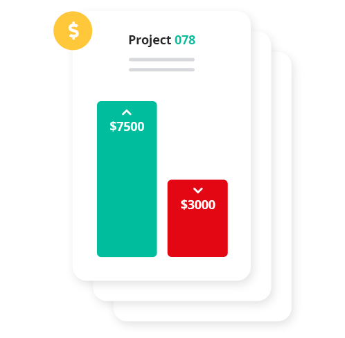 Get deeper insight into your business with profitability summaries to document the amount earned or lost on individual projects.