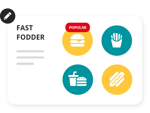 CloudPOS Customise Dashboard Customise your dashboard. The home screen of your point of sale can be customised to suit your business. Add large icons or pictures of popular products to make it quick and easy to find them in the checkout. You can even add items into groups if you have similar products under the one category.