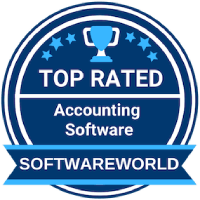 Top rated Accounting Software badge from softwareworld.co